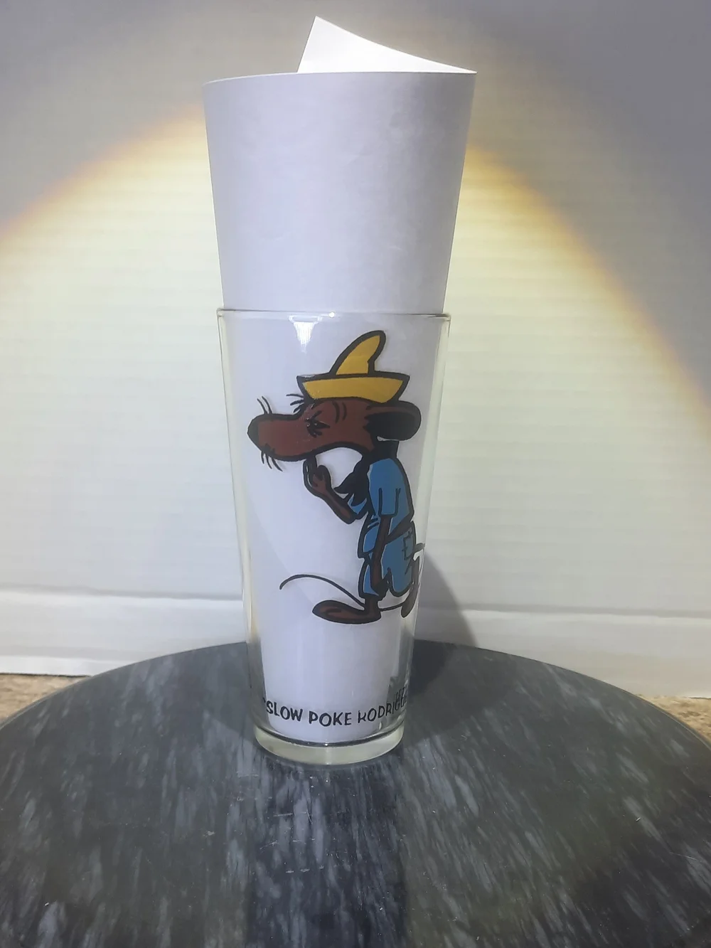 Vintage Slow Poke Rodriguez Collector Glass Cup